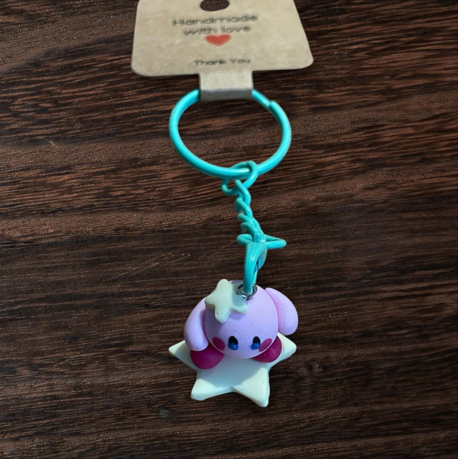 Schlüsselanhänger Kirby mit Stern