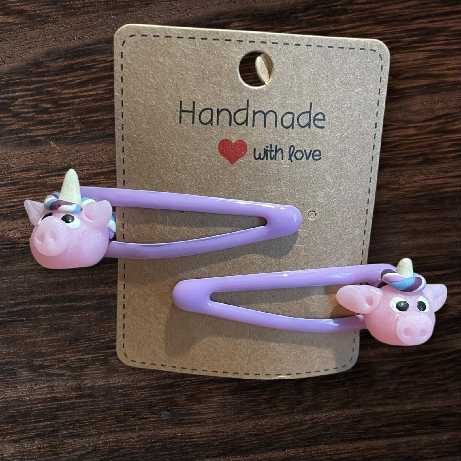 Haarspangen Duo Schweinhorn