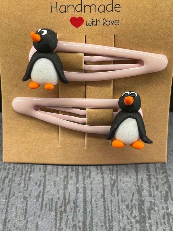 Haarspangen Duo Pinguin