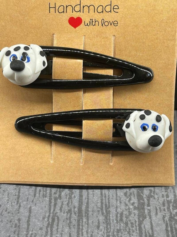 Haarspangen Duo Hund