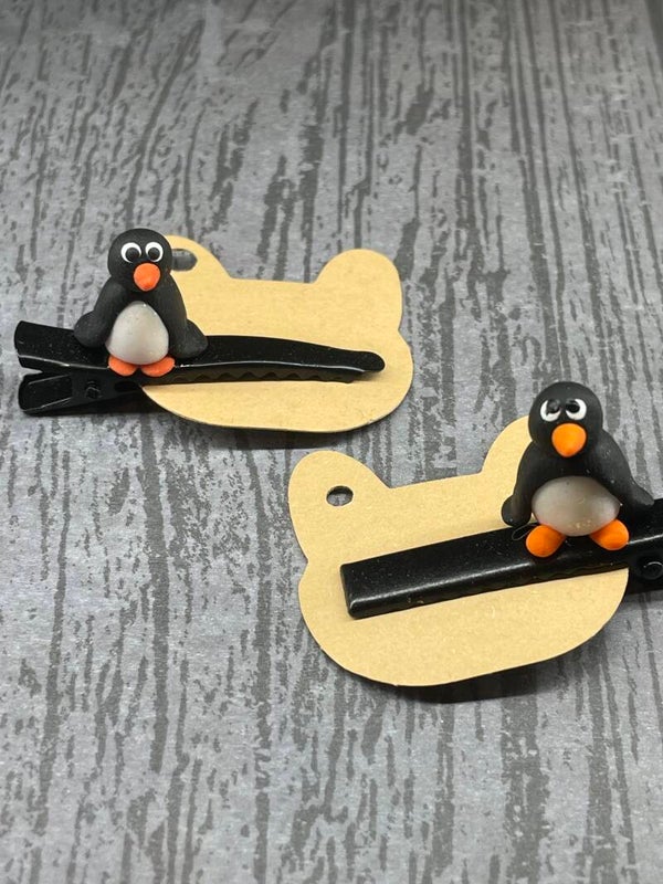 Haarspange einzeln Pinguin