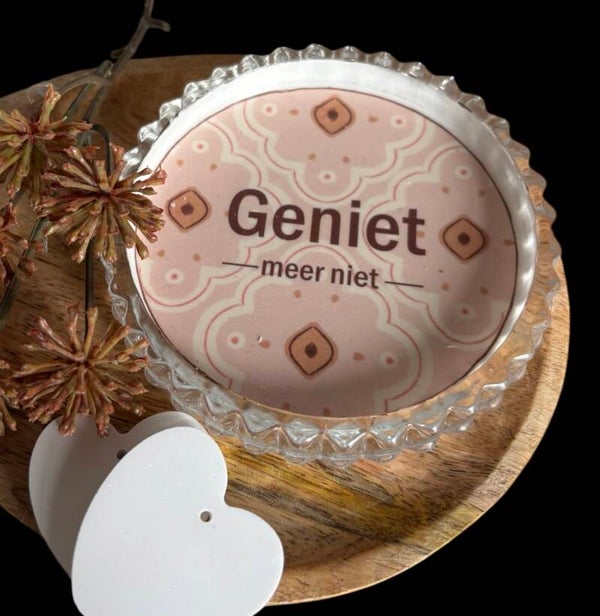 geniet, meer niet