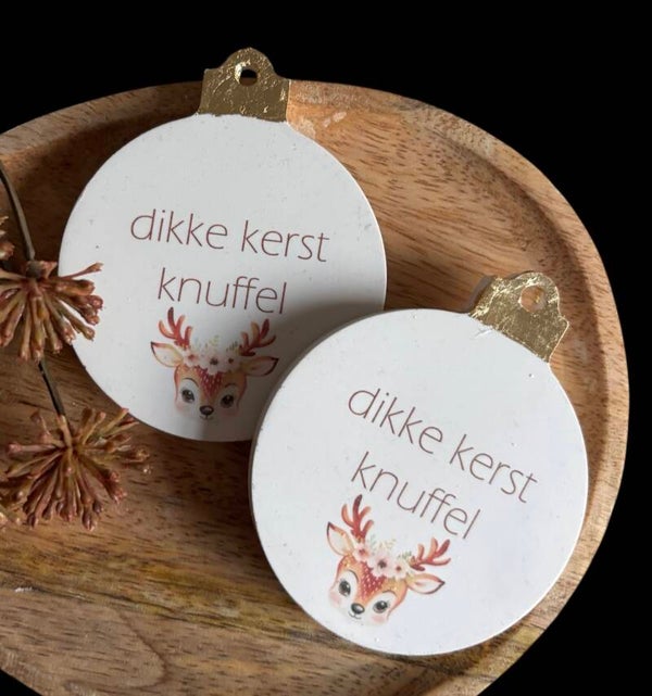 dikke kerst knuffel