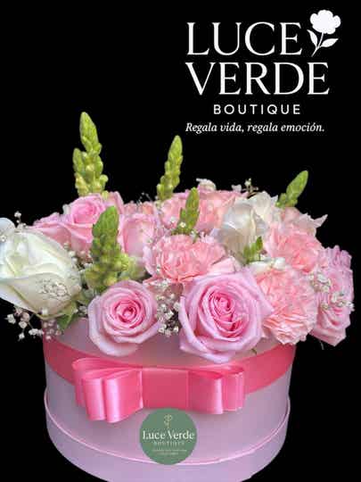 Caja floral Éclat Rose