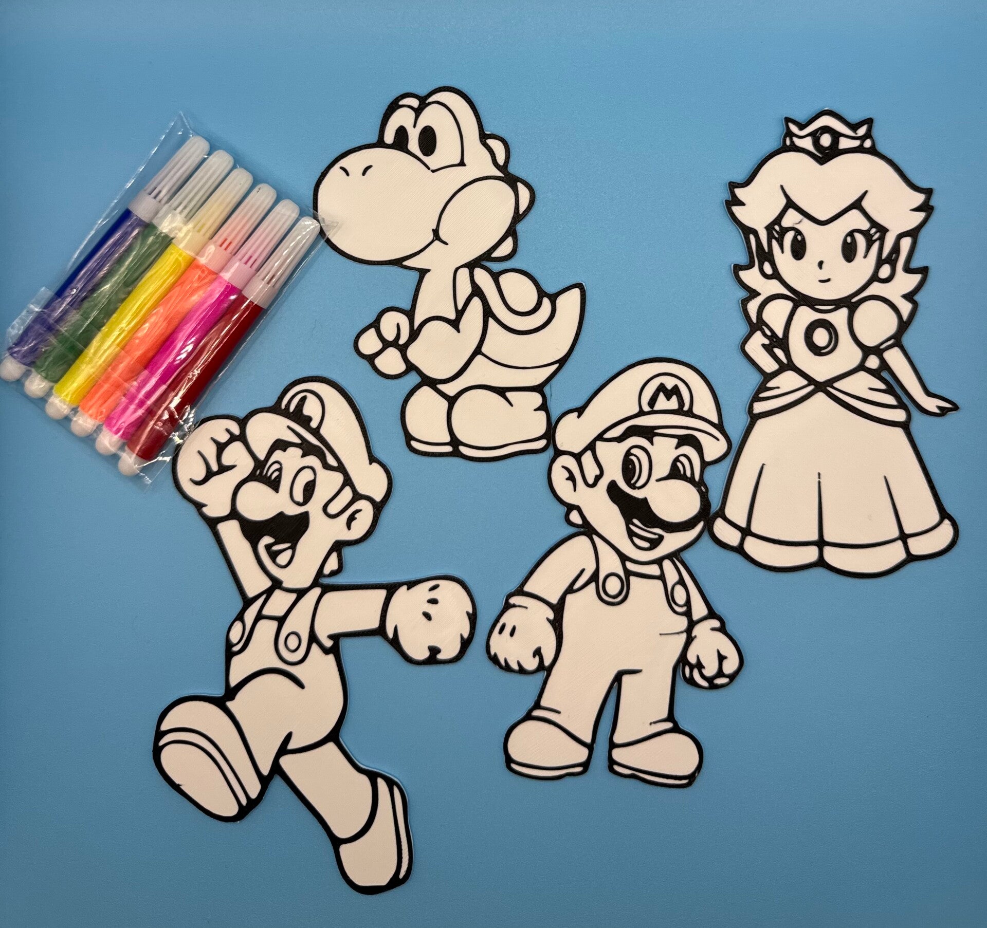 Mario Brothers - Color Your Own