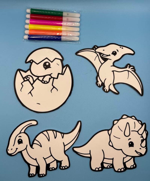 Dino Friends - Color Your Own