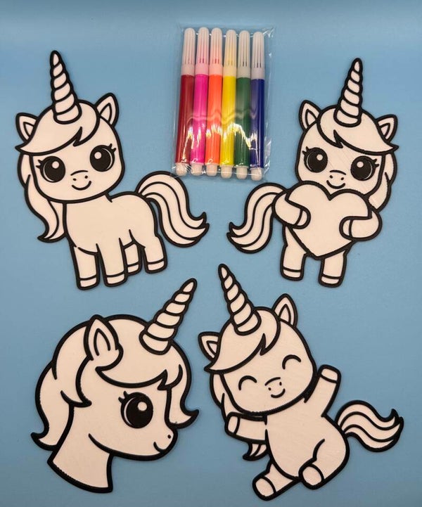 Unicorn Friends - Color Your Own
