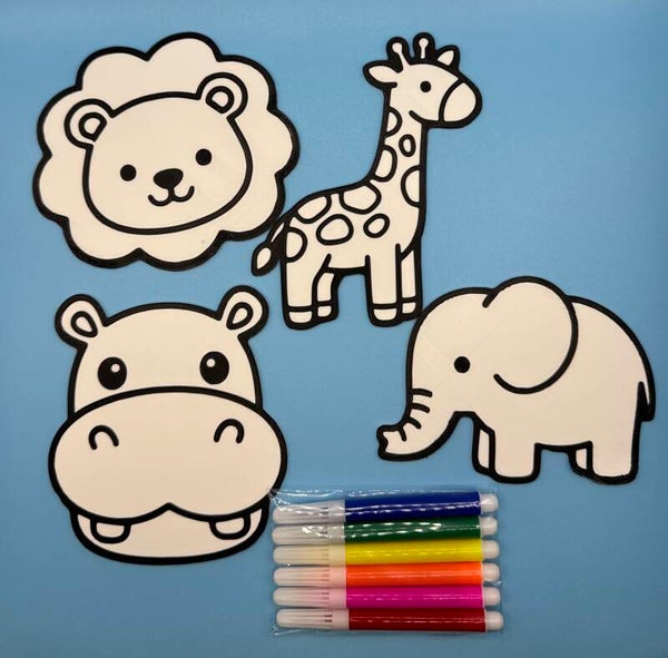 Jungle Friends - Color Your Own