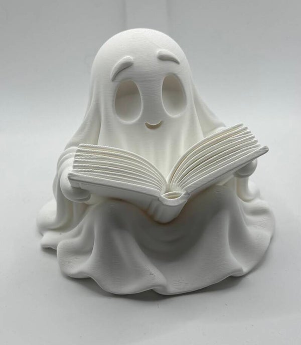 Book Ghost Figurine