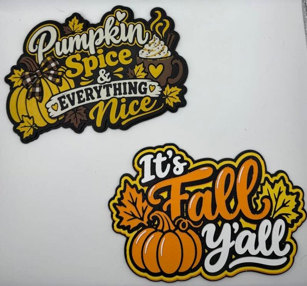 Fall Themed Decorative Signs