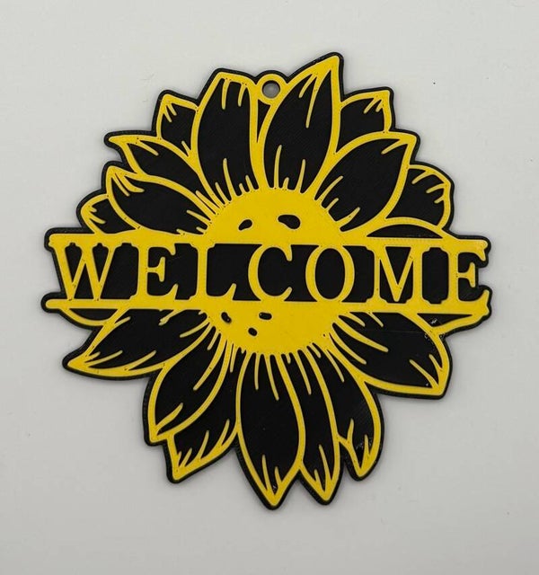 Sunflower Welcome Sign