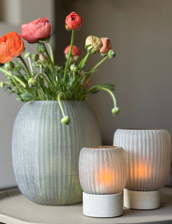 Kinbombi Vaas Frosted Smoke Small