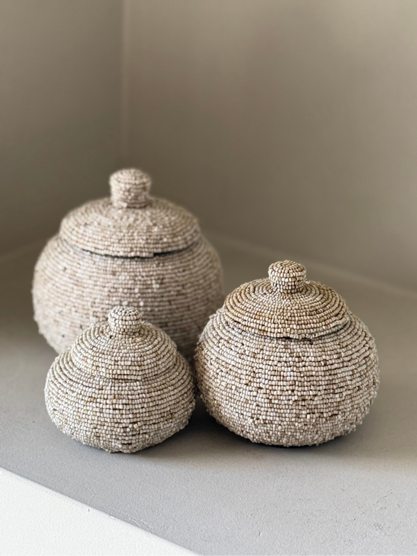 Kralenpotjes Zand set van 3