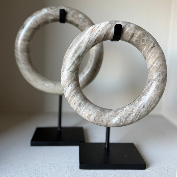 Marmeren ring - Bruin/Beige