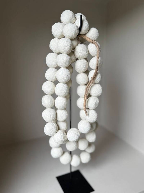 Cotton Balls Ketting wit