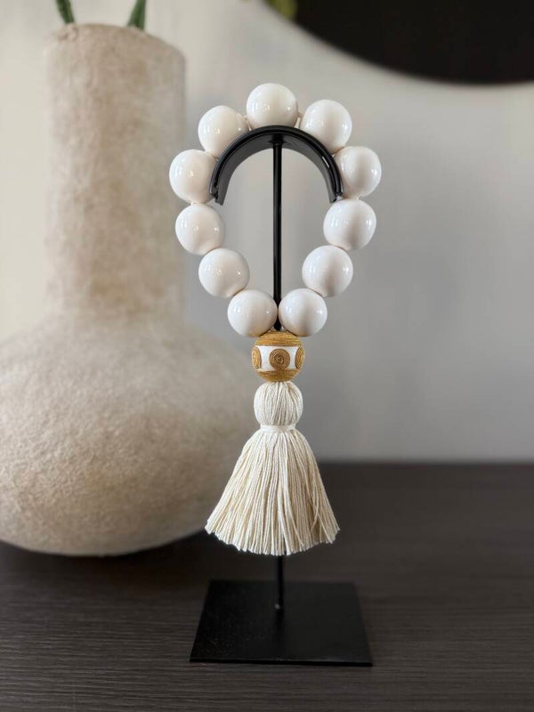 Kralen ketting met flos