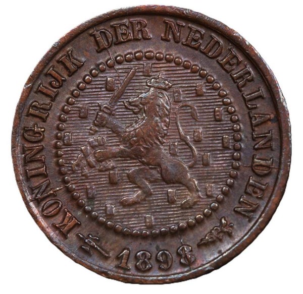 Halve cent 1898. Zfr/ Pr.