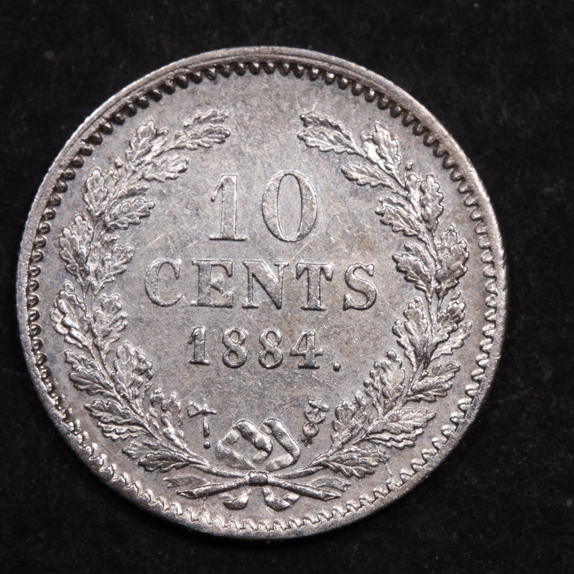 10 cent 1884. Pr+.