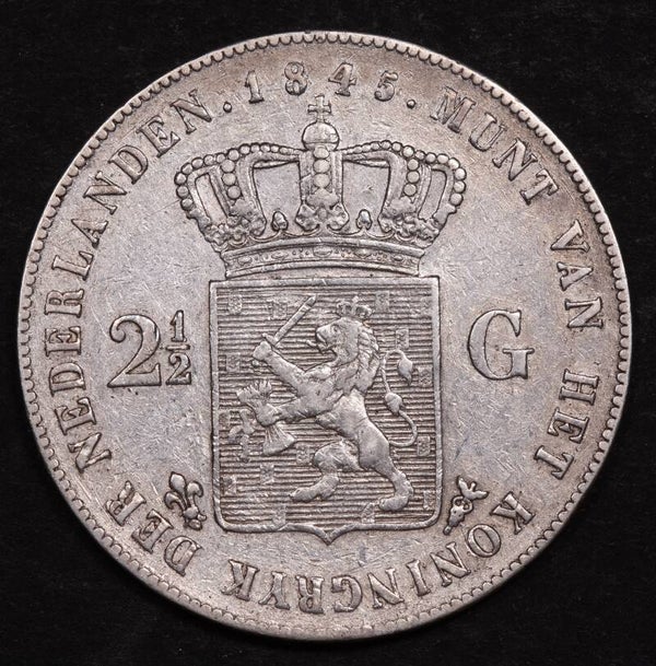 Rijksdaalder 1845c. Fr/ Zfr.