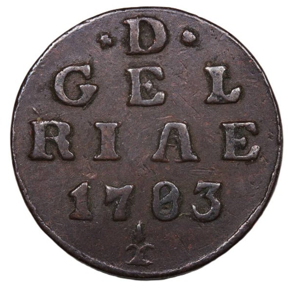 Gelderland. Duit 1783. Zfr/ Pr.