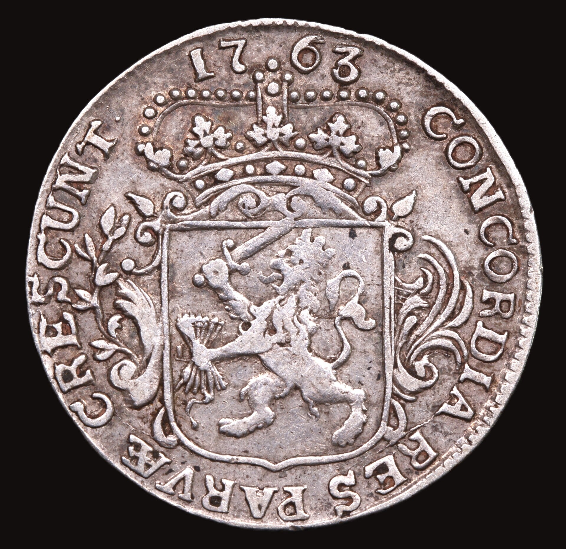 Zeeland 1/4e dukaat 1763. Zfr.