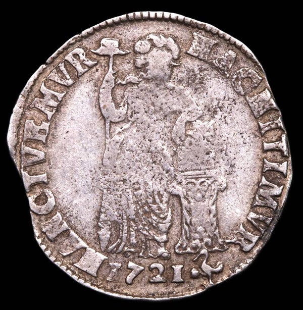 Overijssel. Gulden 1721. Fr/ Zfr.