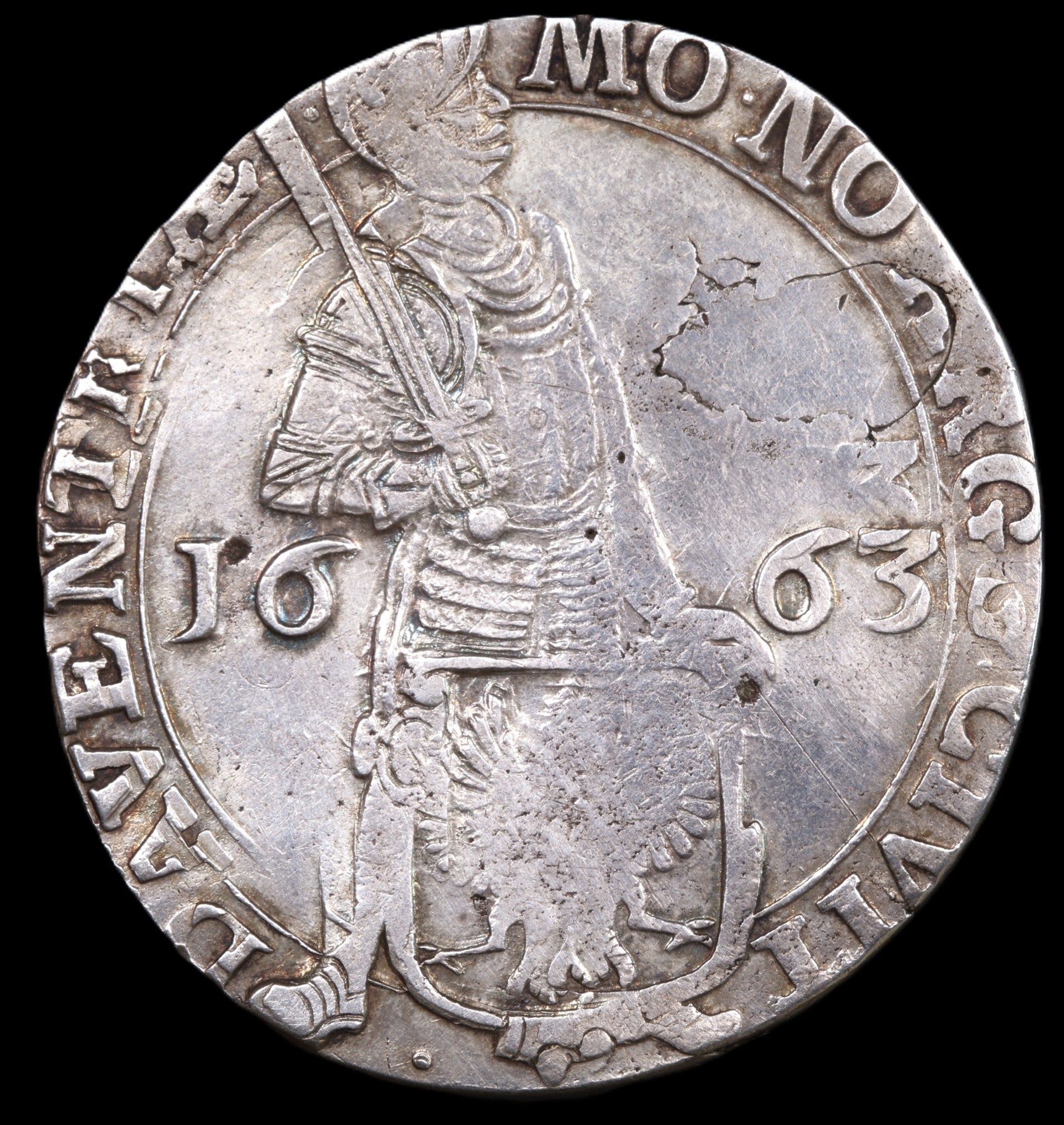 Deventer. Zilveren dukaat 1663. Zfr.