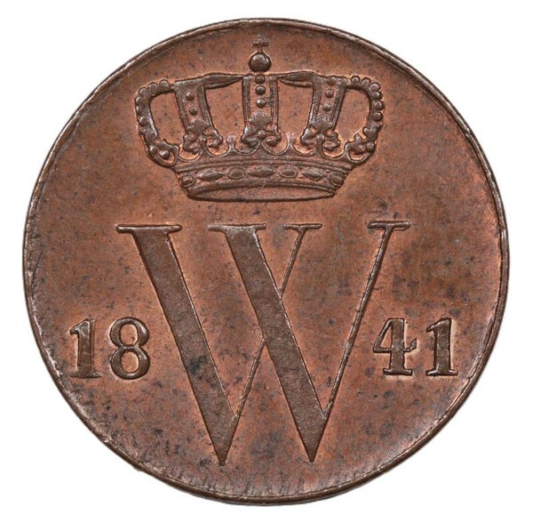 Halve cent 1841. Unc.