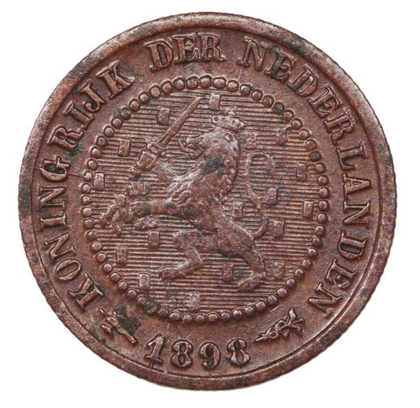 Halve cent 1898. Zfr/ Pr.
