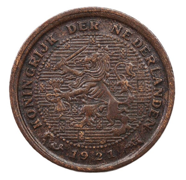 Halve cent 1921. Pr.