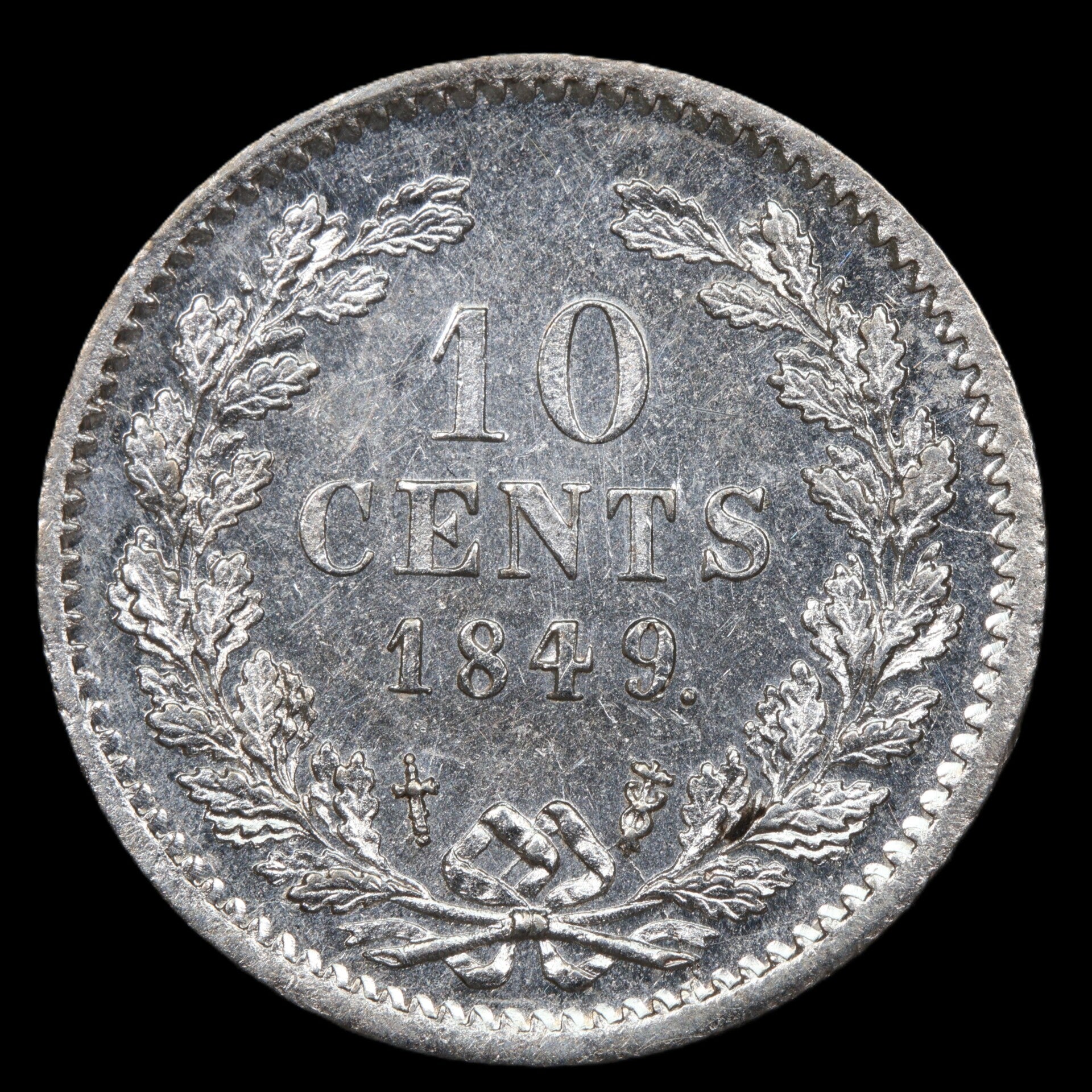 10 cent 1849. Pr/ Unc.