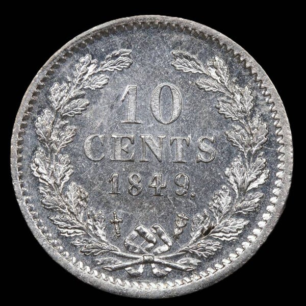 10 cent 1849. Pr/ Unc.