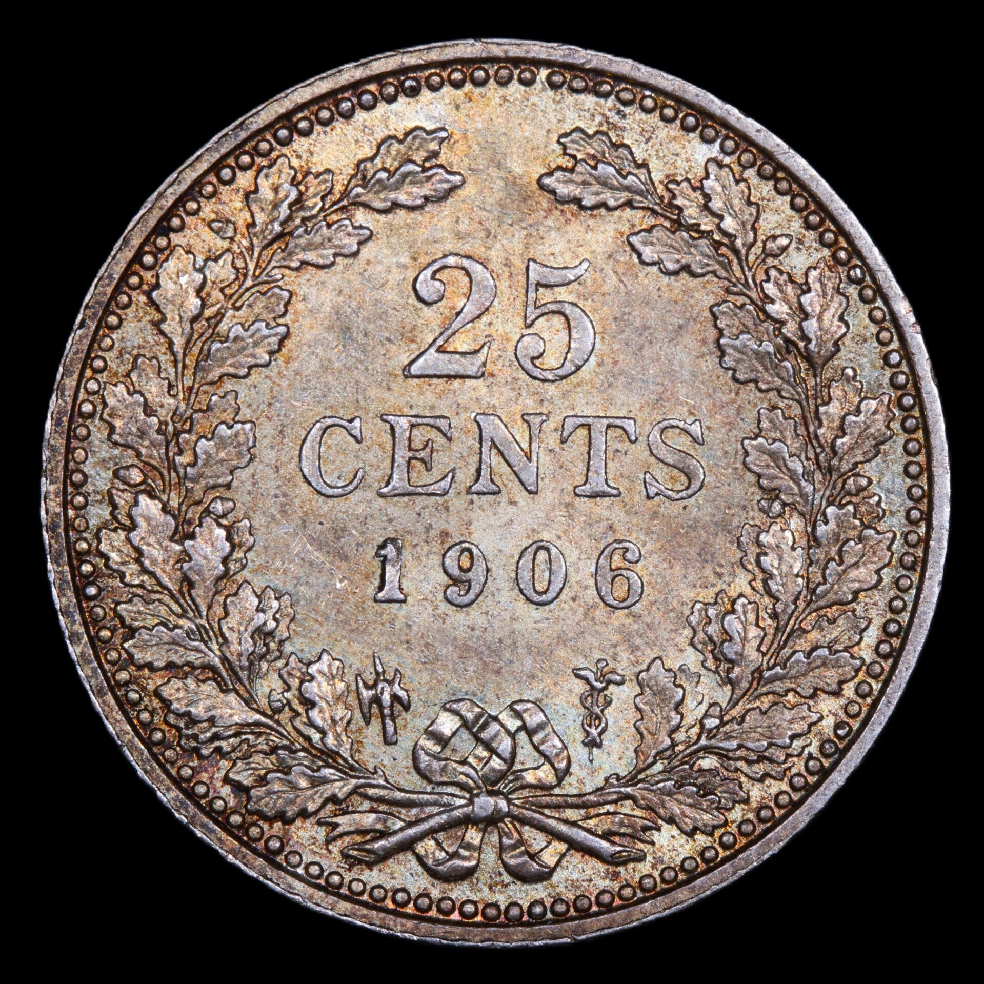 25 cent 1906. Unc.