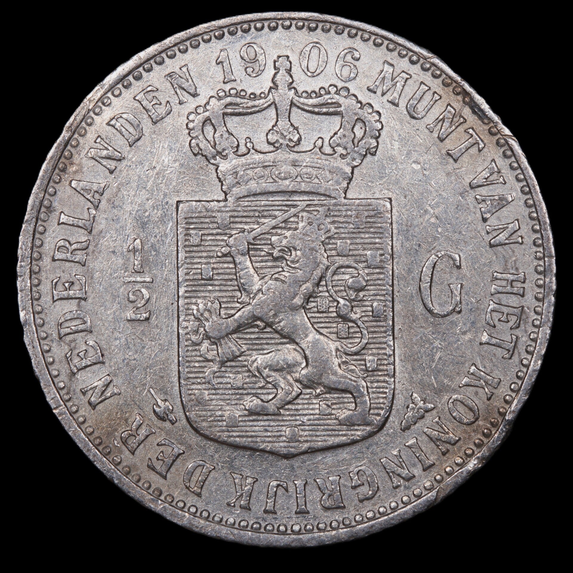 Halve gulden 1906. Zfr