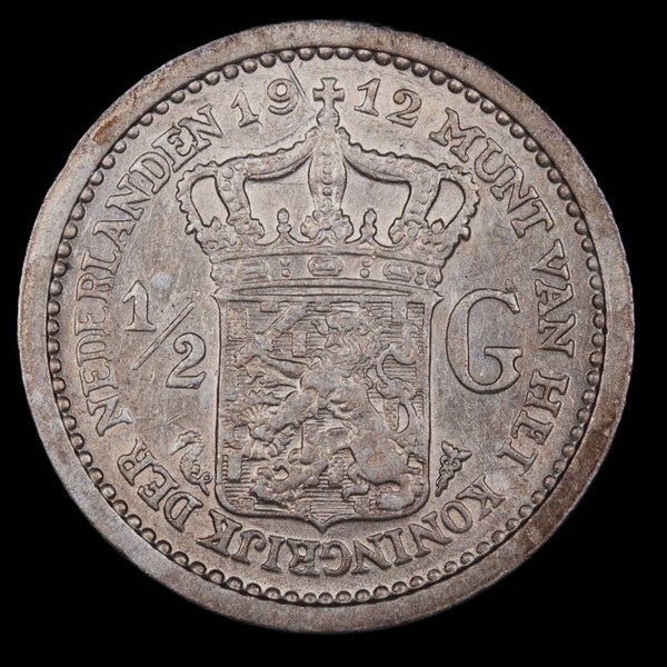 Halve gulden 1912. Zfr/ Pr.