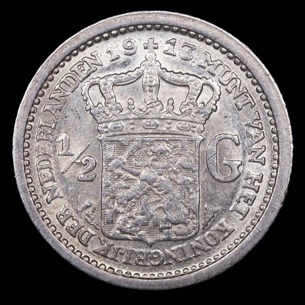 Halve gulden 1913. Zfr.
