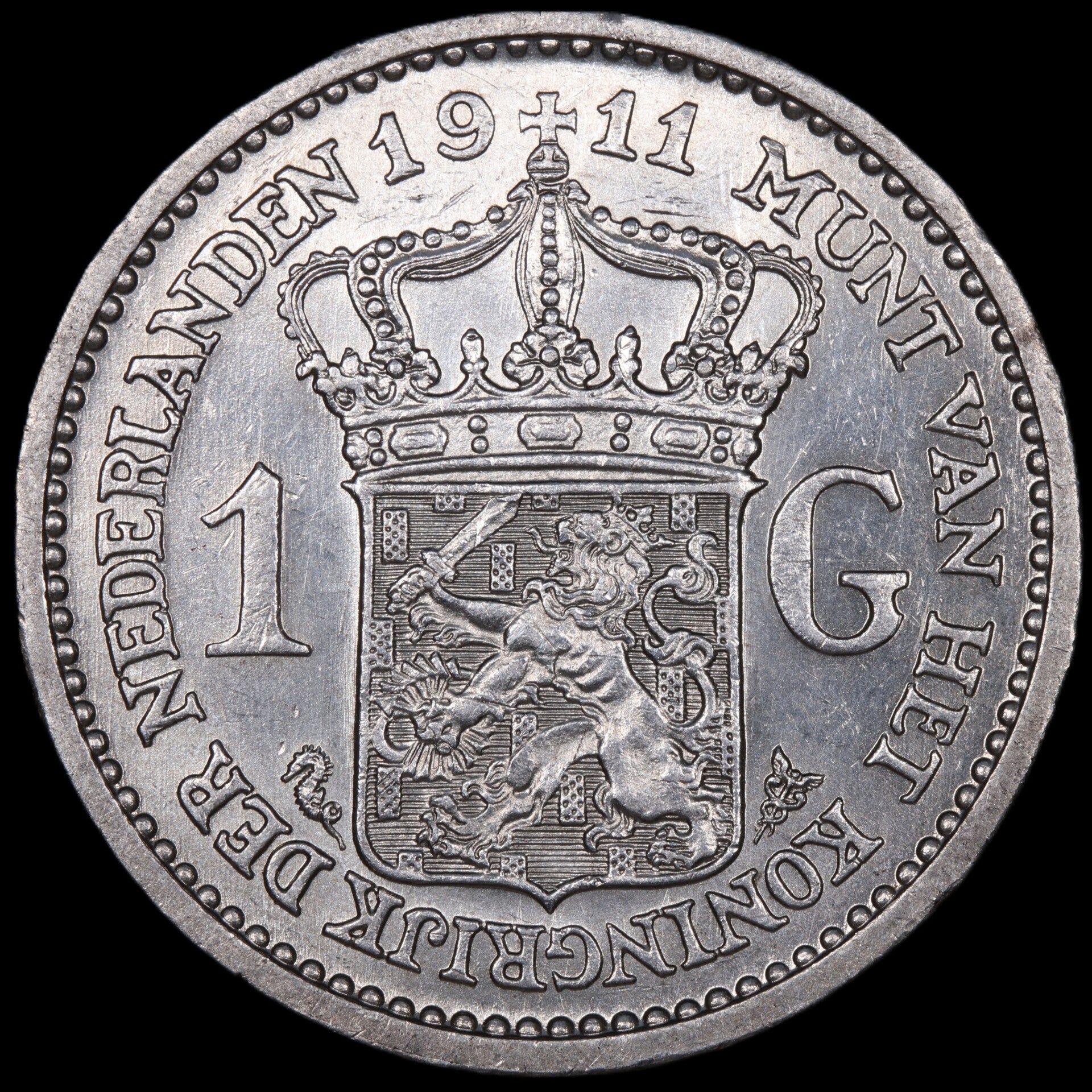Gulden 1911. Pr+.