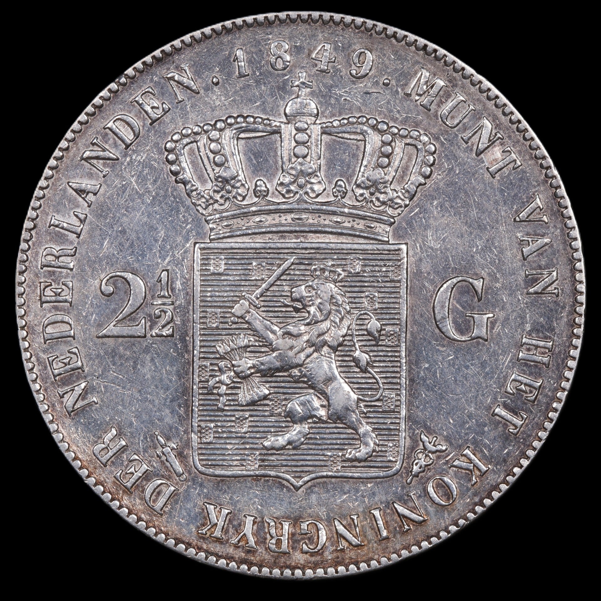 Rijksdaalder 1849. Pr-.