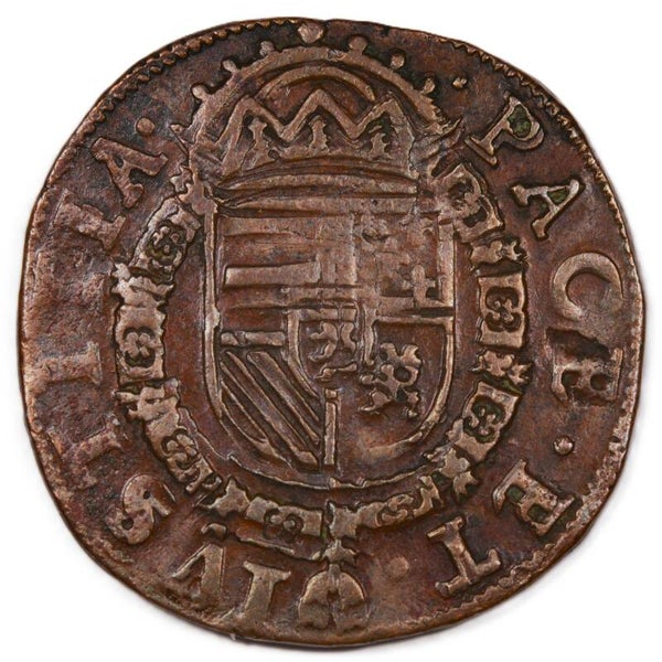 Kwart stuiver of Statenoord Overijssel z.j. (1578/79). Zfr/ Pr.