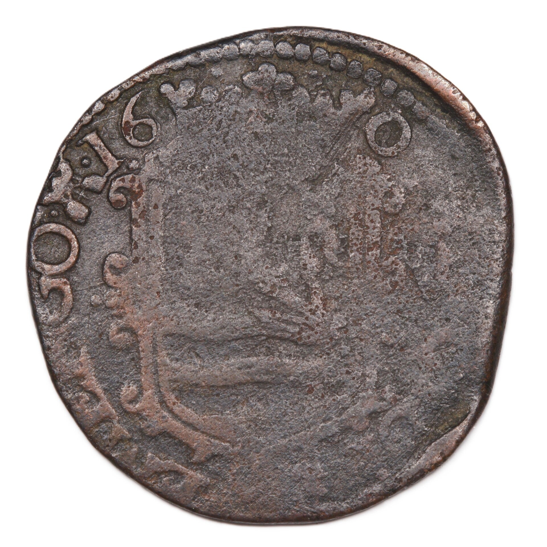 Kwart stuiver of Oord Zeeland 1604. Fr.