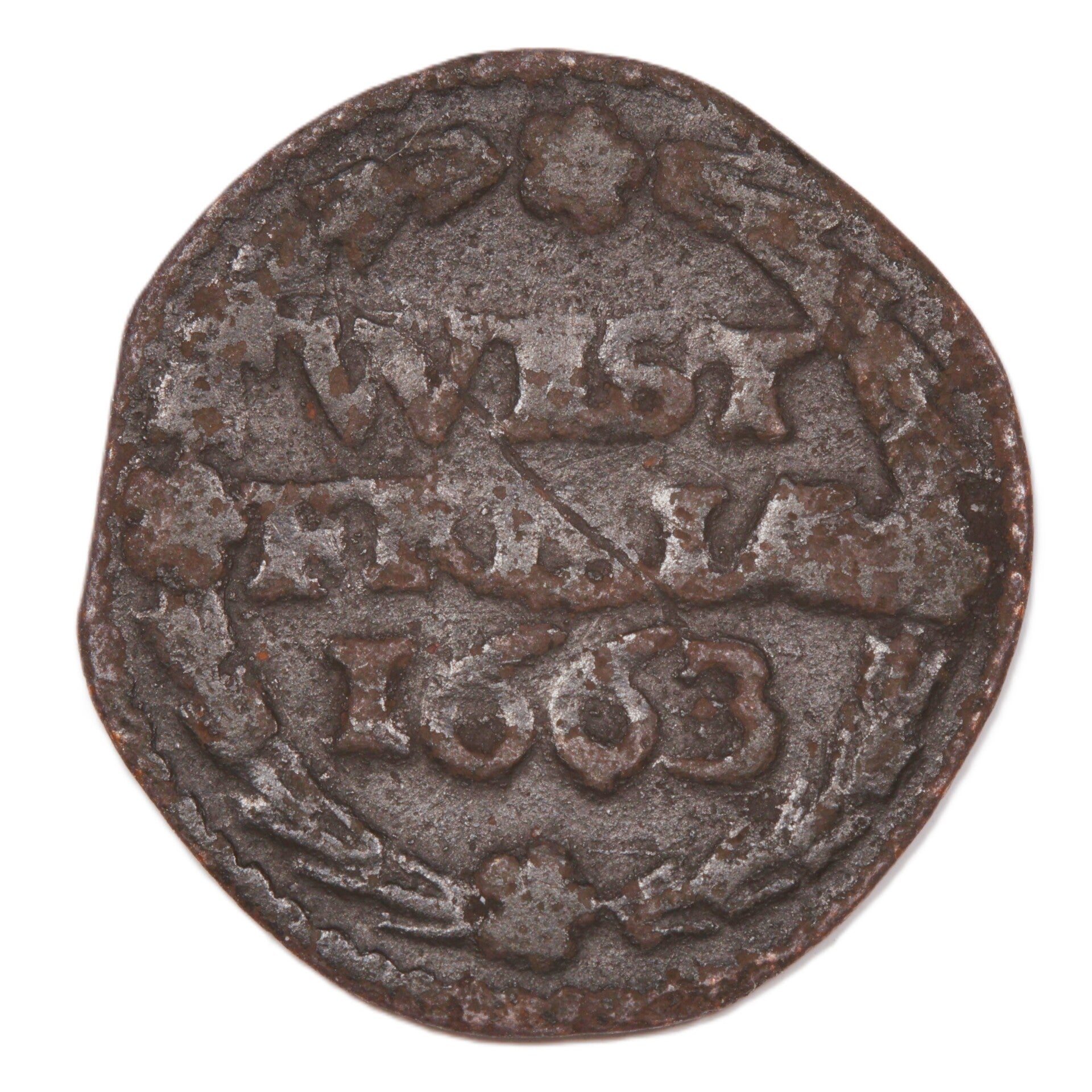 Duit West-Friesland 1663. Fr.