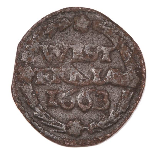 Duit West-Friesland 1663. Fr.