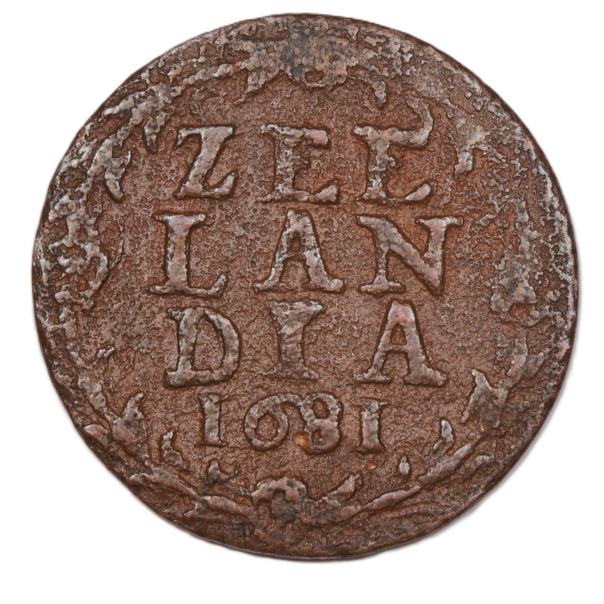 Duit Zeeland 1681. Fr.