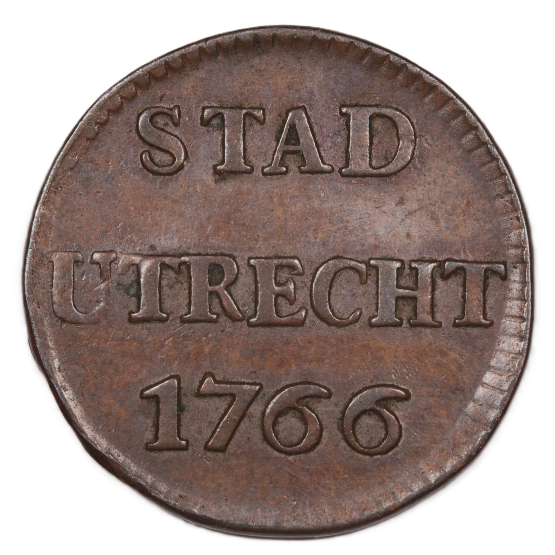 Duit Utrecht 1766. Zfr.