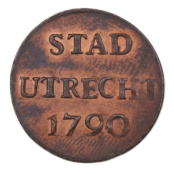 Duit Utrecht 1790. Unc.