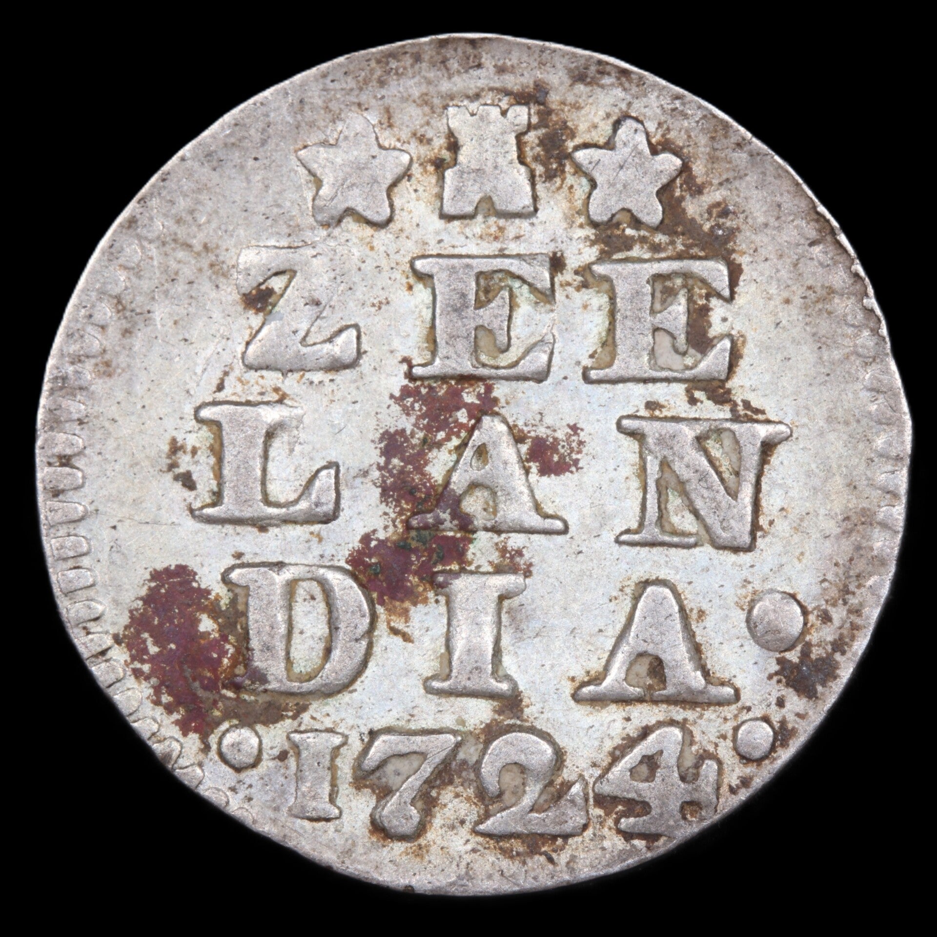 2-stuiver Zeeland 1724. Zfr.