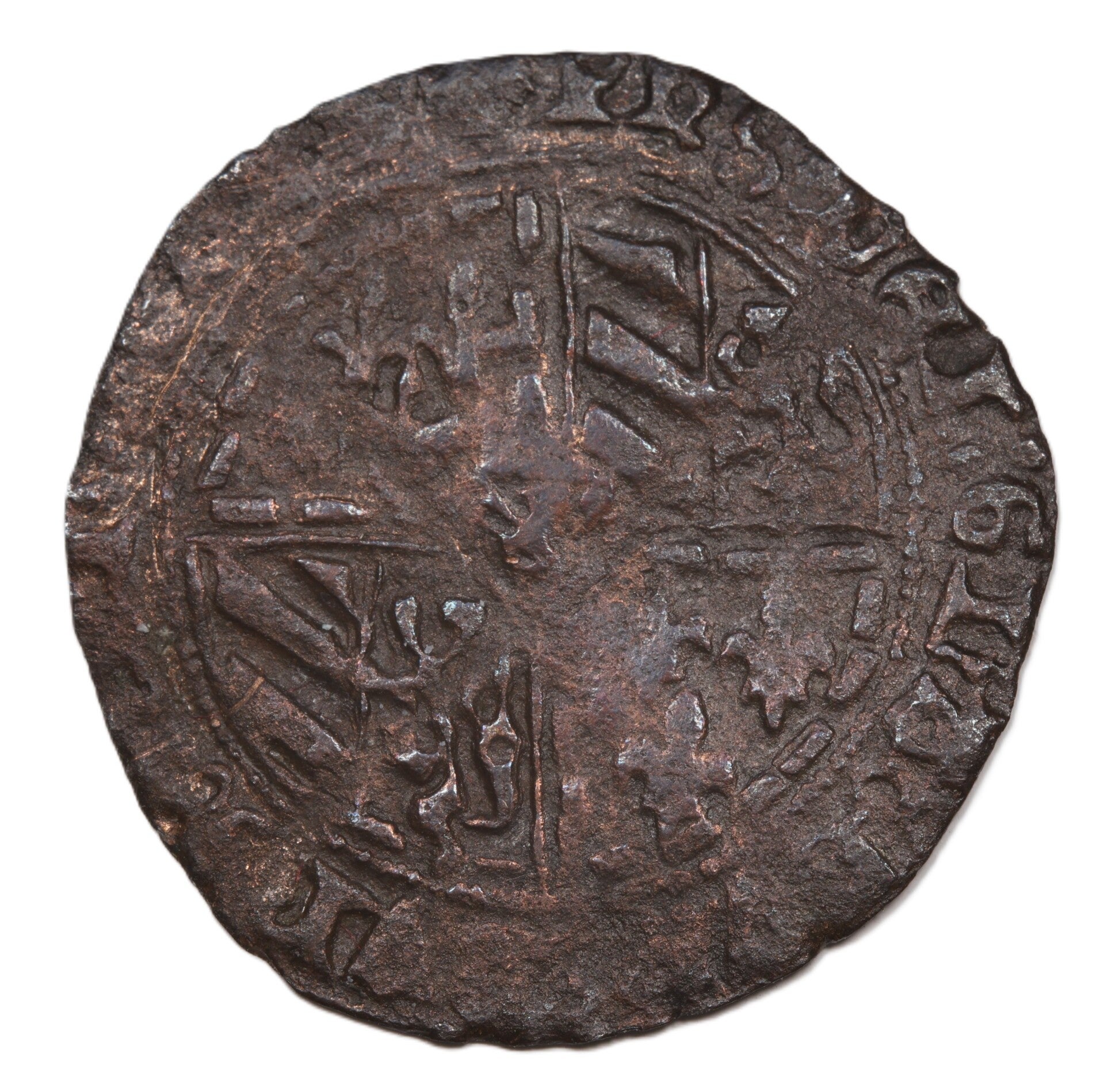Vier Brabantse Mijt z.j. (1458-1459), Mechelen. Fr/ Zfr