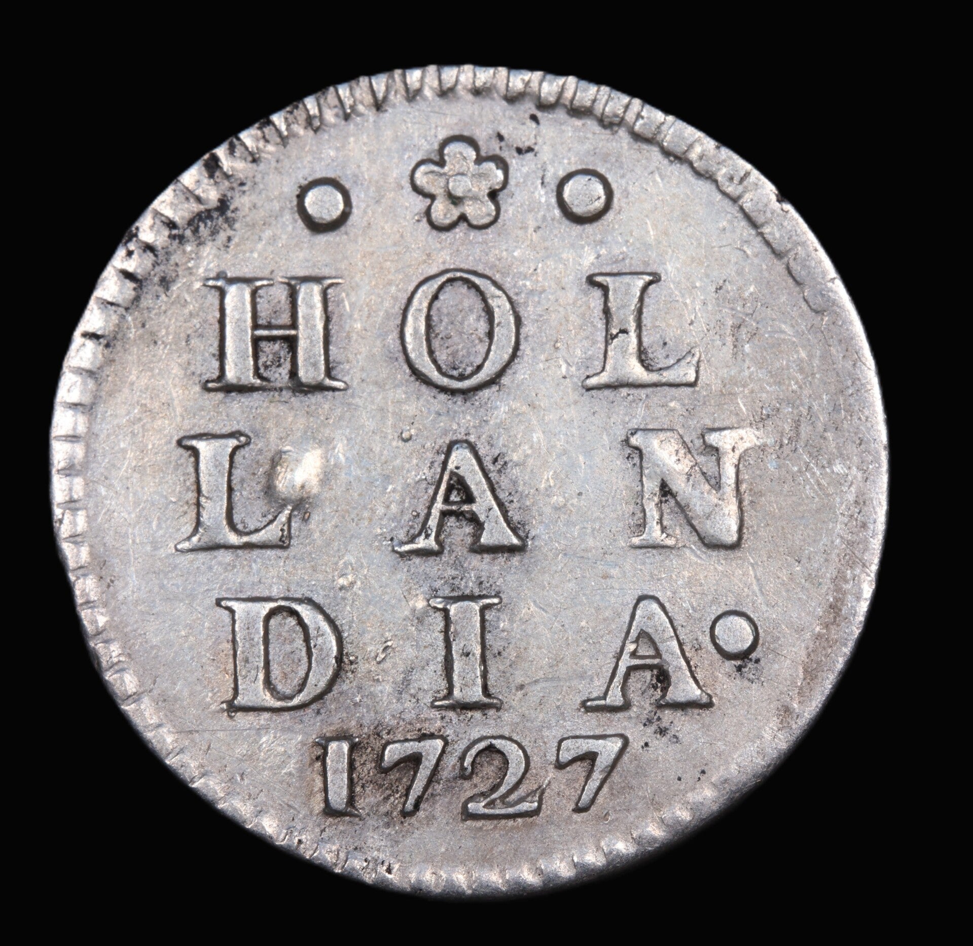 Dubbele wapenstuiver Holland, 1727. Pr.