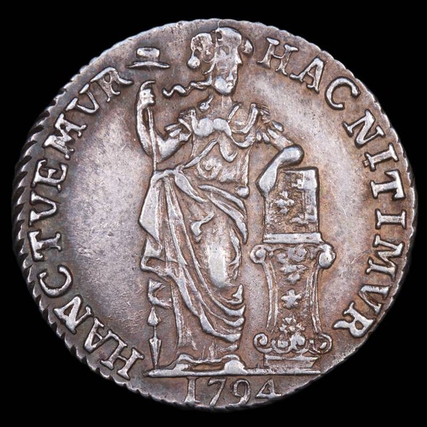 1 Gulden West-Friesland, 1794. Zfr+.