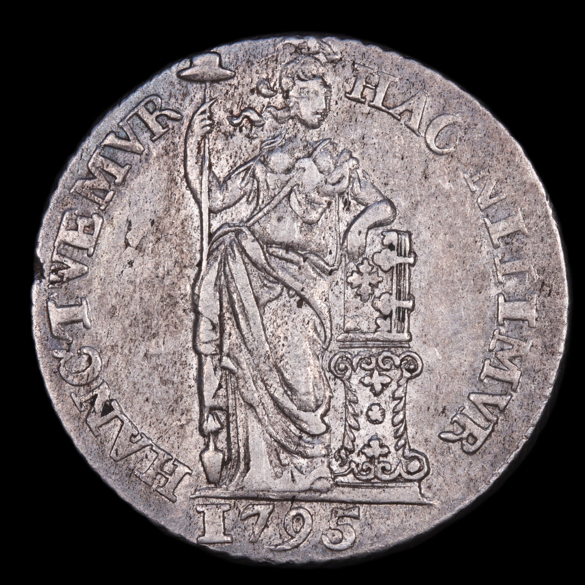 Gulden Holland, Bataafse republiek, 1795. Zfr/ Pr.